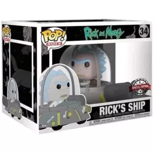 Funko Pop! Rick's Ship #34 Rick and Morty Rides Vinyl Figure Box