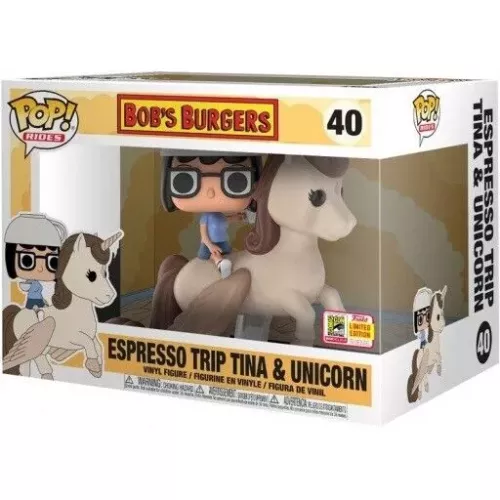 Funko Pop! Espresso Trip Tina & Unicorn #40 Bob's Burgers Box