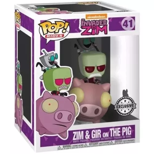 Funko Pop! Zim & Gir on The Pig #41 Nickelodeon Invader Zim Box