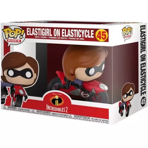 Funko Pop! Elastigirl on Elasticycle #45 Disney Pixar Incredibles 2 Box
