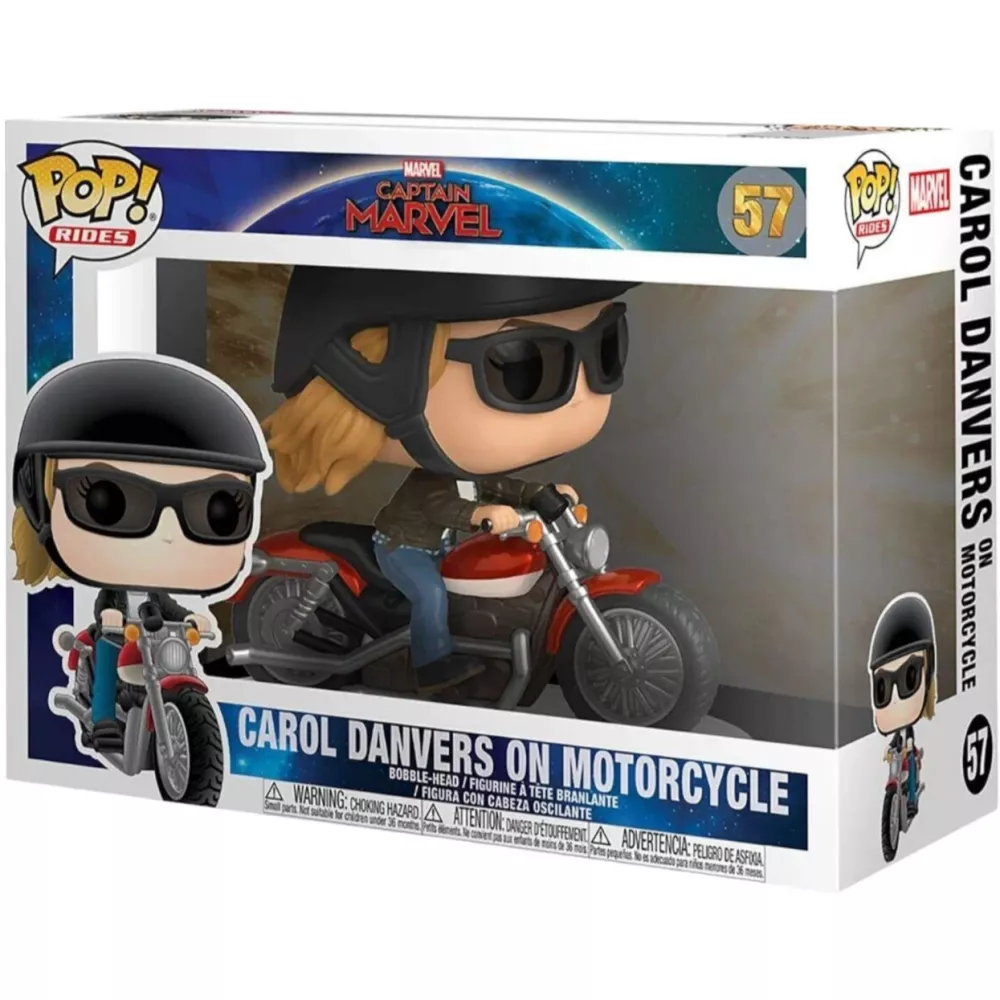 Carol Danvers on Motorcycle Box