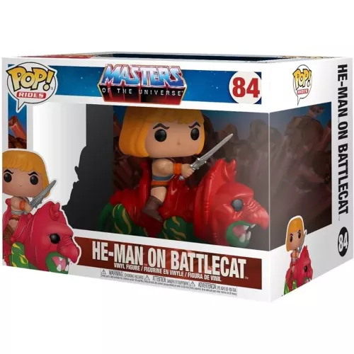 Funko Pop! He-Man on Battlecat #84 Masters of the Universe Box