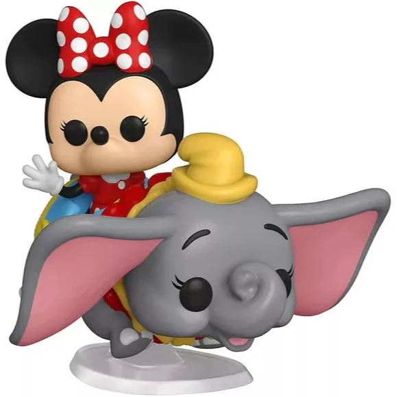 Dumbo the Flying Elephant Attraction and Minnie Mouse