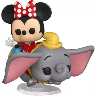 Dumbo the Flying Elephant Attraction and Minnie Mouse