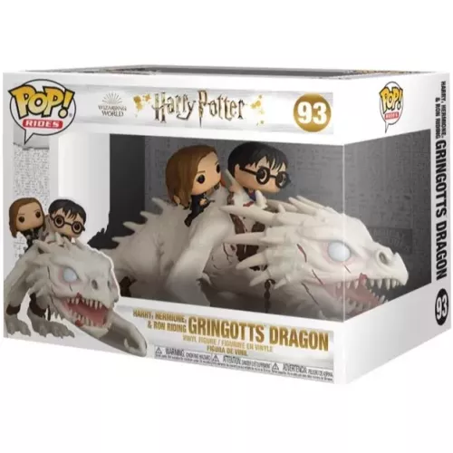 Funko Pop! Harry, Hermione, & Ron Riding Gringotts Dragon #93 Box