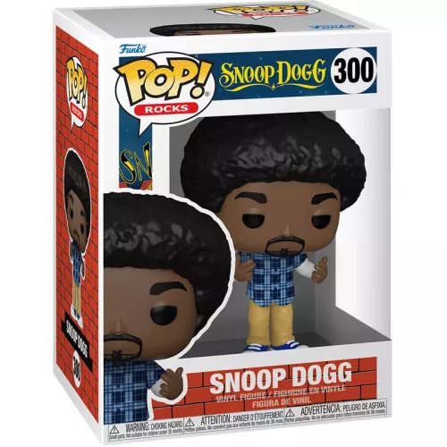 Funko Pop! Snoop Dogg #300 In Blue Shirt Rocks Vinyl Figure Box