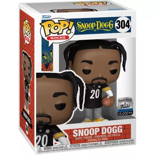 Funko Pop! Snoop Dogg #304 Steelers Jersey Rocks Vinyl Figure Box