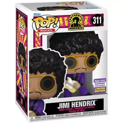 Funko Pop! Jimi Hendrix #311 Purple Suit Rocks Vinyl Figure Box