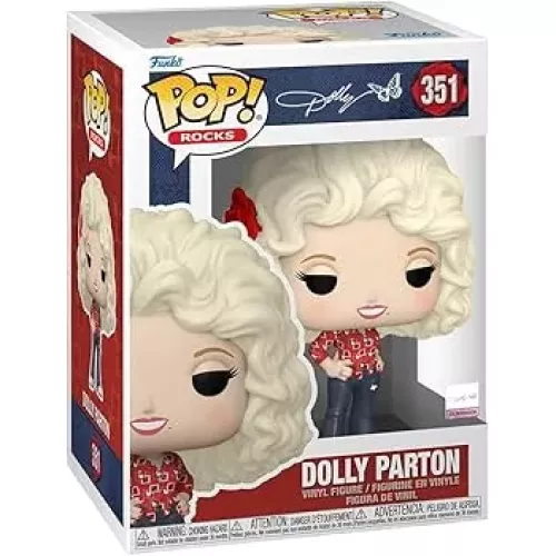 Funko Pop! Dolly Parton #351 1977 Tour Rocks Vinyl Figure Box