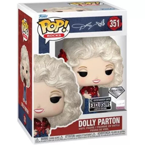 Funko Pop! Dolly Parton #351 1978 Tour Diamond Collection Box