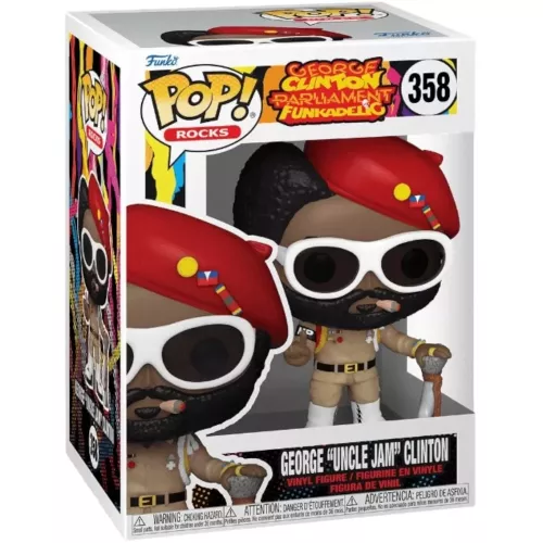 Funko Pop! George “Uncle Jam” Clinton #358 George Clinton Parliament Funkadelic Box
