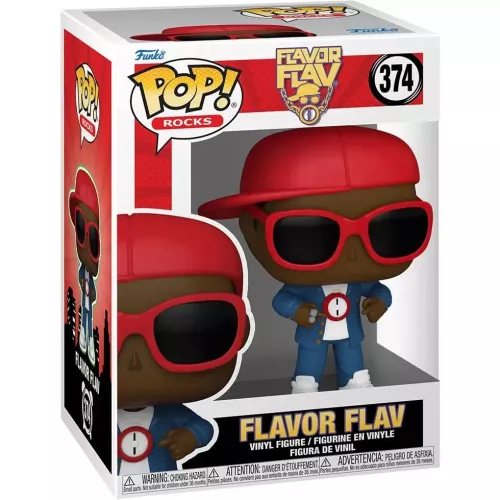 Funko Pop! Flavor Flav #374 Red Hat Rocks Vinyl Figure Box