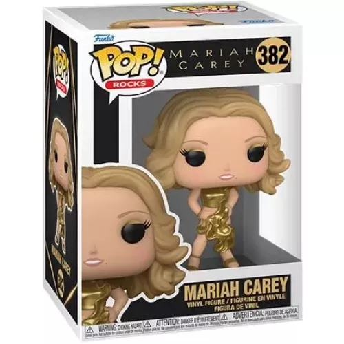Funko Pop! Mariah Carey #382 Gold Dress Rocks Vinyl Figure Box