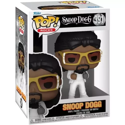 Funko Pop! Snoop Dogg #391 In White Suit Snoop Dogg: Sensual Seduction Box