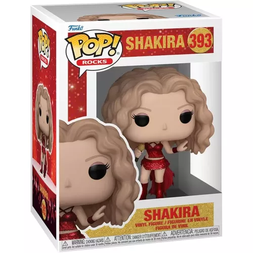 Funko Pop! Shakira #393 Superbowl Metallic Rocks Vinyl Figure Box