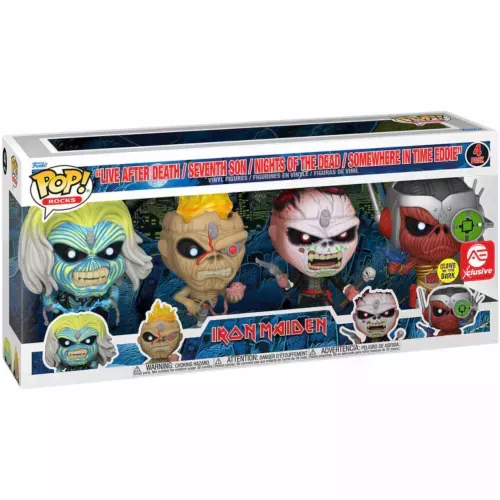 Funko Pop! Piece of Mind Eddie 4 Pack Glows in the Dark Box
