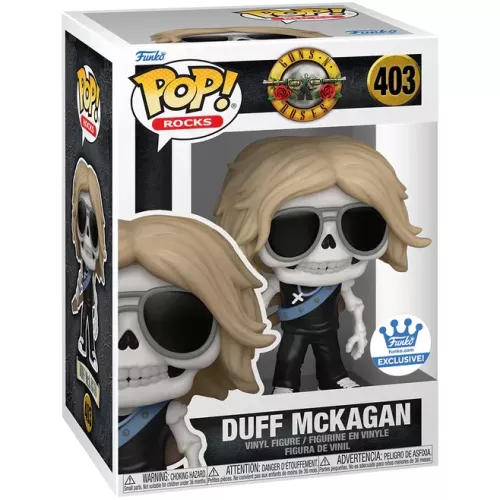 Funko Pop! Duff McKagan #403 Skeleton Guns N' Roses Box