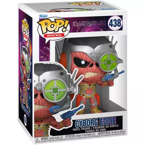 Funko Pop! Cyborg Eddie #438 Iron Maiden Rocks Vinyl Figure Box