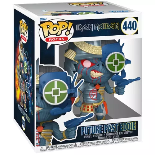 Funko Pop! Super Future Past Eddie #440 6 Inch Iron Maiden Box