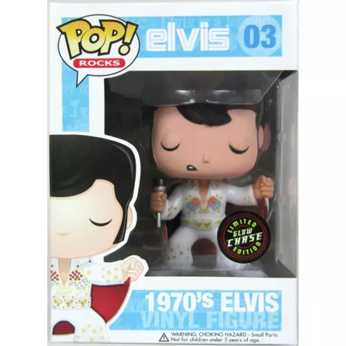 Funko Pop! 1970's Elvis #03 Chase Glows in the Dark Box