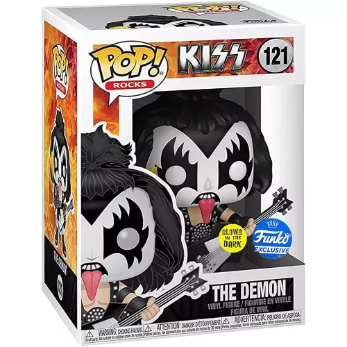 Funko Pop! The Demon #121 Glows in the Dark Kiss Rocks Box