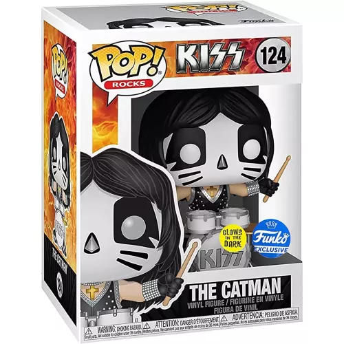 Funko Pop! The Catman #124 Glows in the Dark Kiss Rocks Box