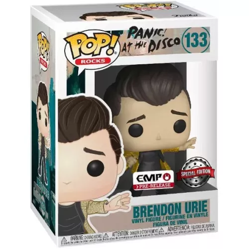 Funko Pop! Brendon Urie #133 Panic! At The Disco Rocks Box