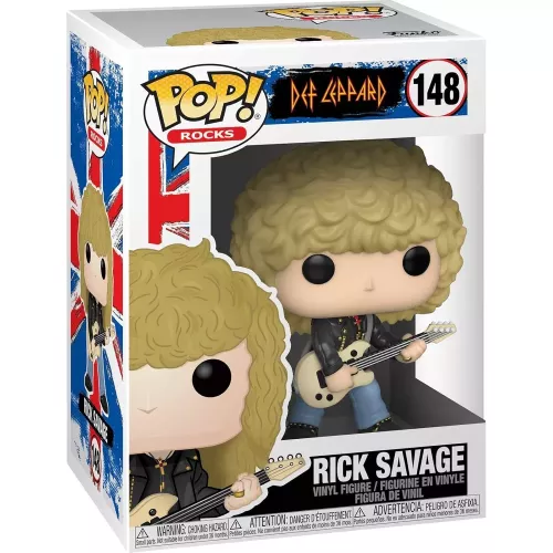 Funko Pop! Rick Savage #148 Def Leppard Rocks Vinyl Figure Box