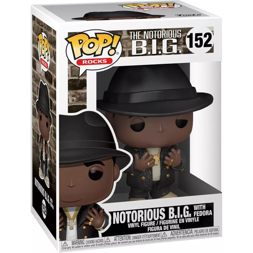 Notorious B.I.G. with Fedora Box