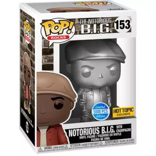 Funko Pop! Notorious B.I.G. with Champagne #153 Platinum Box