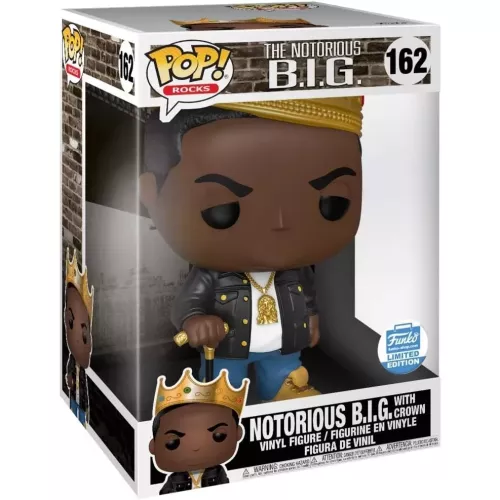 Funko Pop! Notorious B.I.G. with Crown #162 10 Inch Box