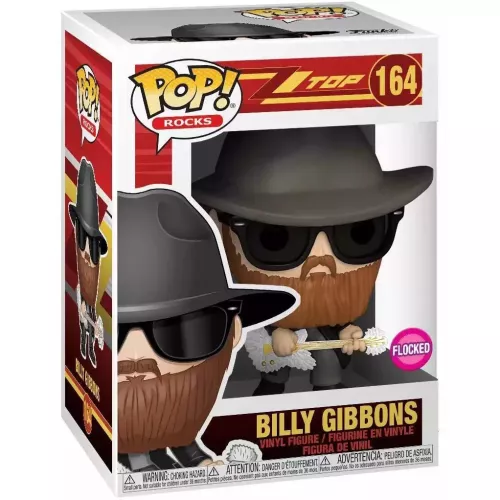 Funko Pop! Billy Gibbons #164 Flocked ZZ Top Rocks Box