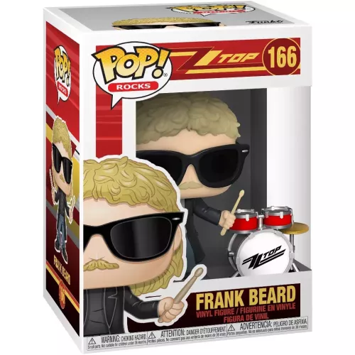 Funko Pop! Frank Beard #166 ZZ Top Rocks Vinyl Figure Box
