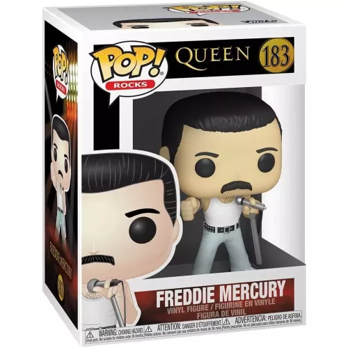 Funko Pop! Freddie Mercury #183 Queen Rocks Vinyl Figure Box