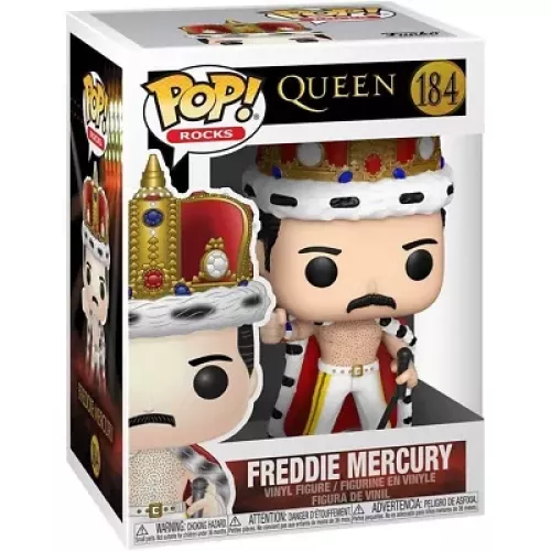 Funko Pop! Freddie Mercury #184 Queen Rocks Vinyl Figure Box