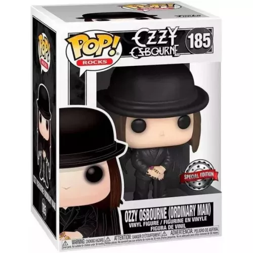 Funko Pop! Ozzy Osbourne (Ordinary Man) #185 Rocks Box