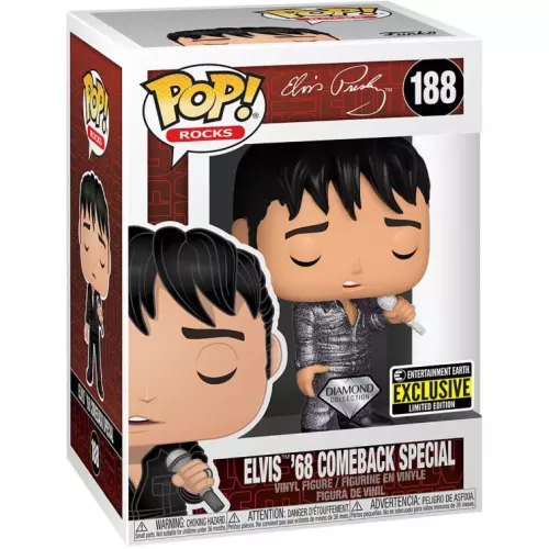 Funko Pop! Elvis '68 Comeback Special #188 Diamond Collection Box