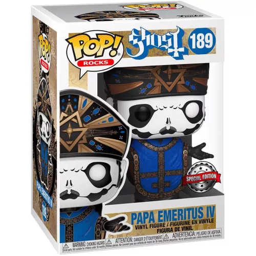 Funko Pop! Papa Emeritus IV #189 Ghost Rocks Vinyl Figure Box