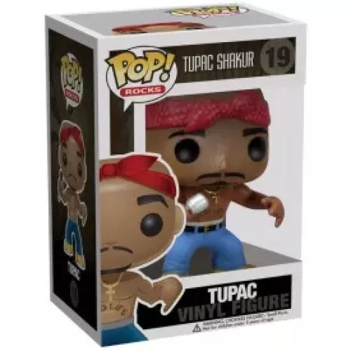 Funko Pop! Tupac #19 Tupac Shakur Rocks Vinyl Figure Box
