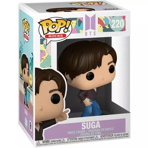 Funko Pop! Suga #220 BTS Rocks Vinyl Figure Box