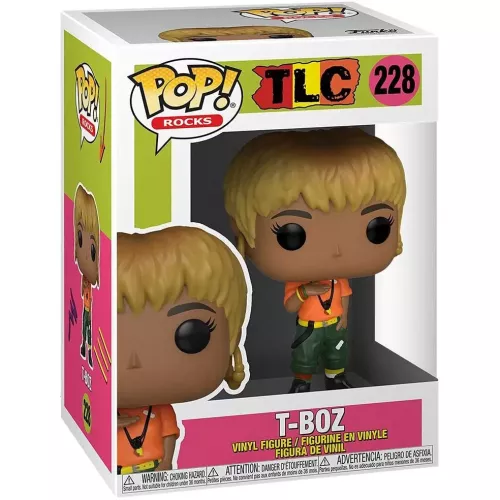 Funko Pop! T-Boz #228 Orange Shirt TLC Rocks Vinyl Figure Box
