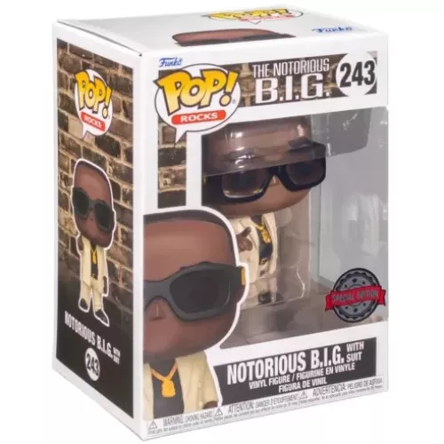 Funko Pop! Notorious B.I.G. with Suit #243 The Notorious B.I.G. Box