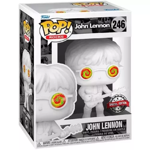 Funko Pop! John Lennon #246 in Military Jacket Psychedelic Shades Box