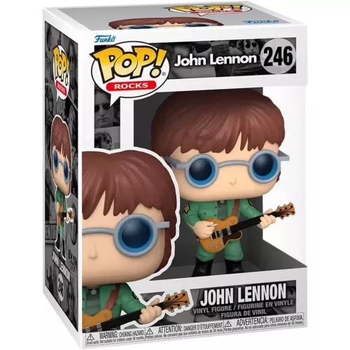 Funko Pop! John Lennon #246 in Military Jacket Rocks Box