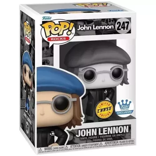 Funko Pop! John Lennon #247 in Peacoat Chase Black and White Box