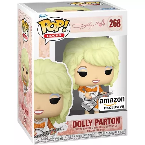 Funko Pop! Dolly Parton #268 Diamond Collection Rocks Box