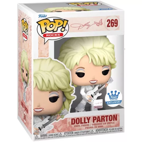 Funko Pop! Dolly Parton #269 Glastonbury Rocks Vinyl Figure Box