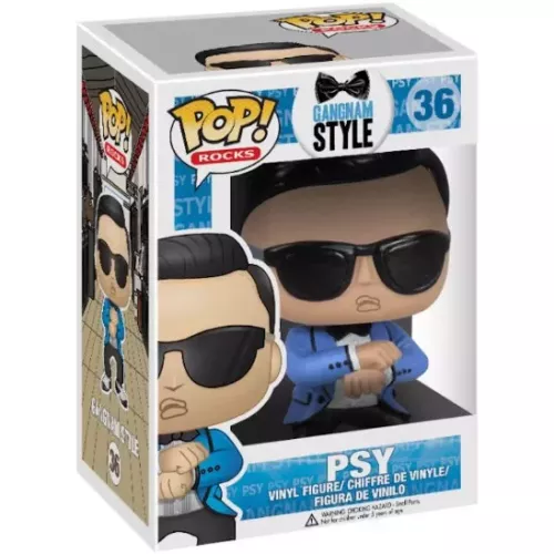 Funko Pop! PSY #36 Gangnam Style Rocks Vinyl Figure Box