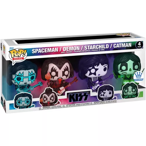 Funko Pop! Demon 4 Pack Kiss Rocks Vinyl Figure Box