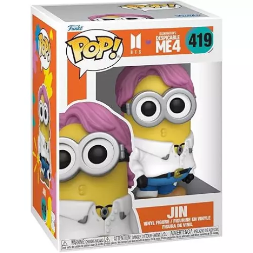 Funko Pop! Jin #419 BTS Illuminations Despicable Me 4 Box